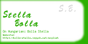 stella bolla business card